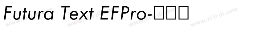 Futura Text EFPro字体转换